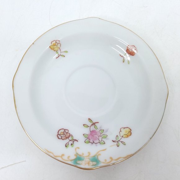 4 Demitasse Mini Cup and Saucer Sets Tea Cups Floral Colonial Quail Vintage - Picture 9 of 13